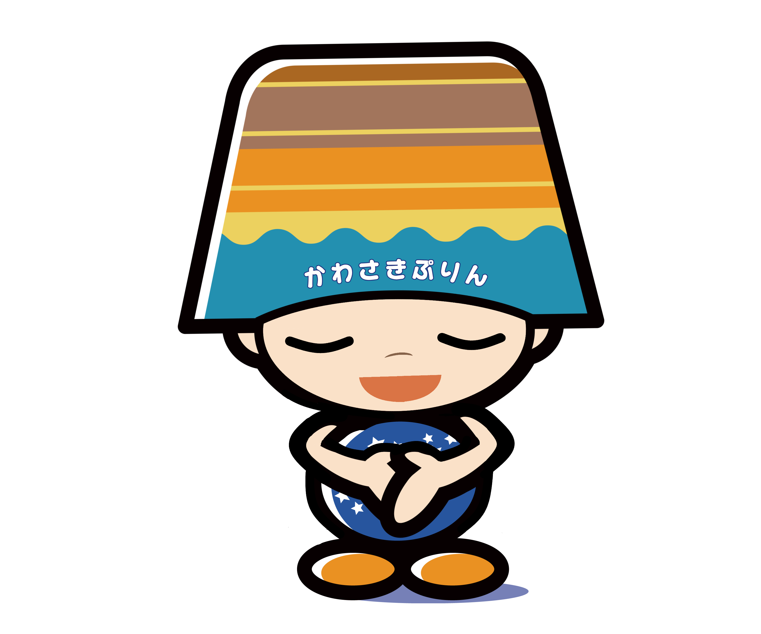 かわさきぷりん_おじぎ笑顔