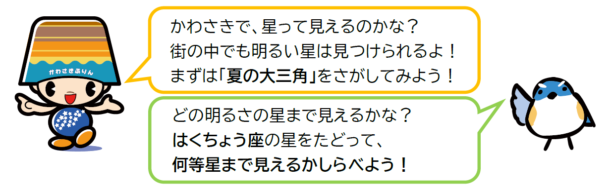 かわさきぷりんとルリビタキ